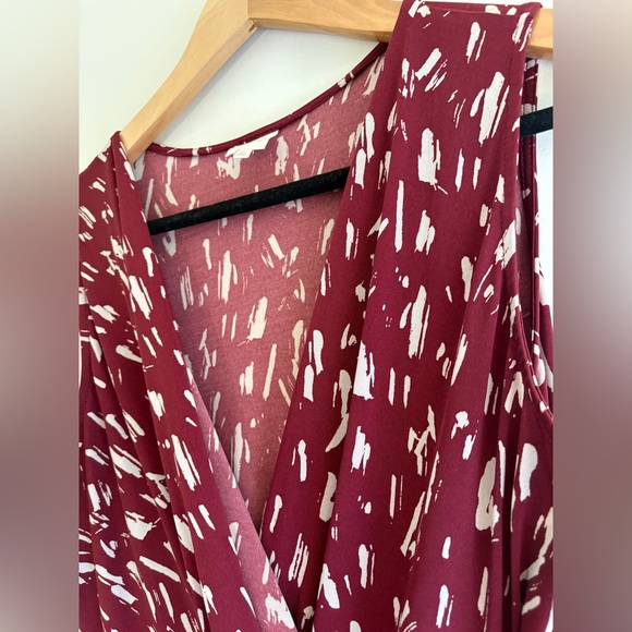 Kaileigh XXL Burgundy Sleeveless Dress - Picture 2 of 4